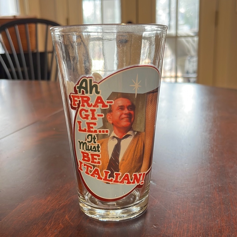 A Christmas story glass
